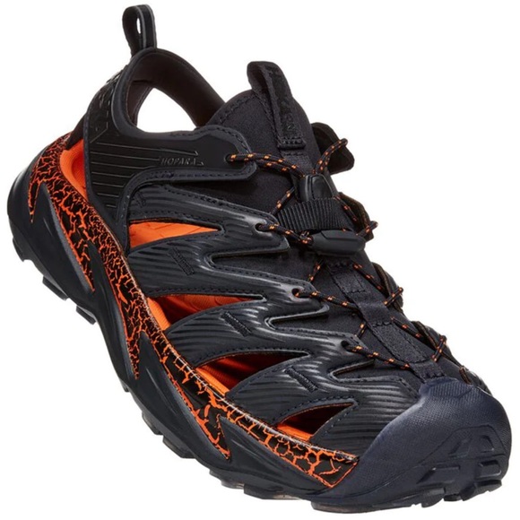 NWT Hoka Hopara Hiking Sandal Wet / Dry exploring shoe - blue graphite / orange - Picture 15 of 16